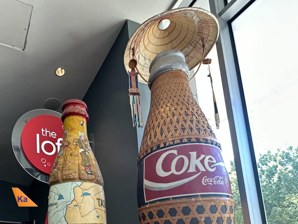 a group of bottles in a room