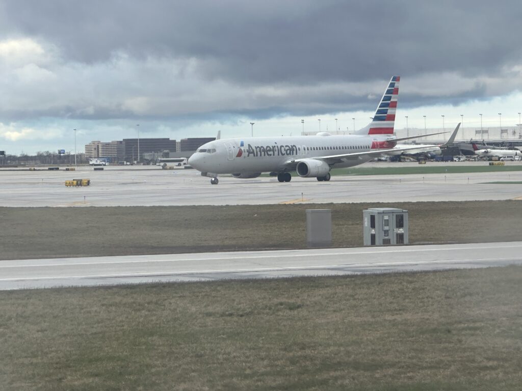 an airplane on the runway