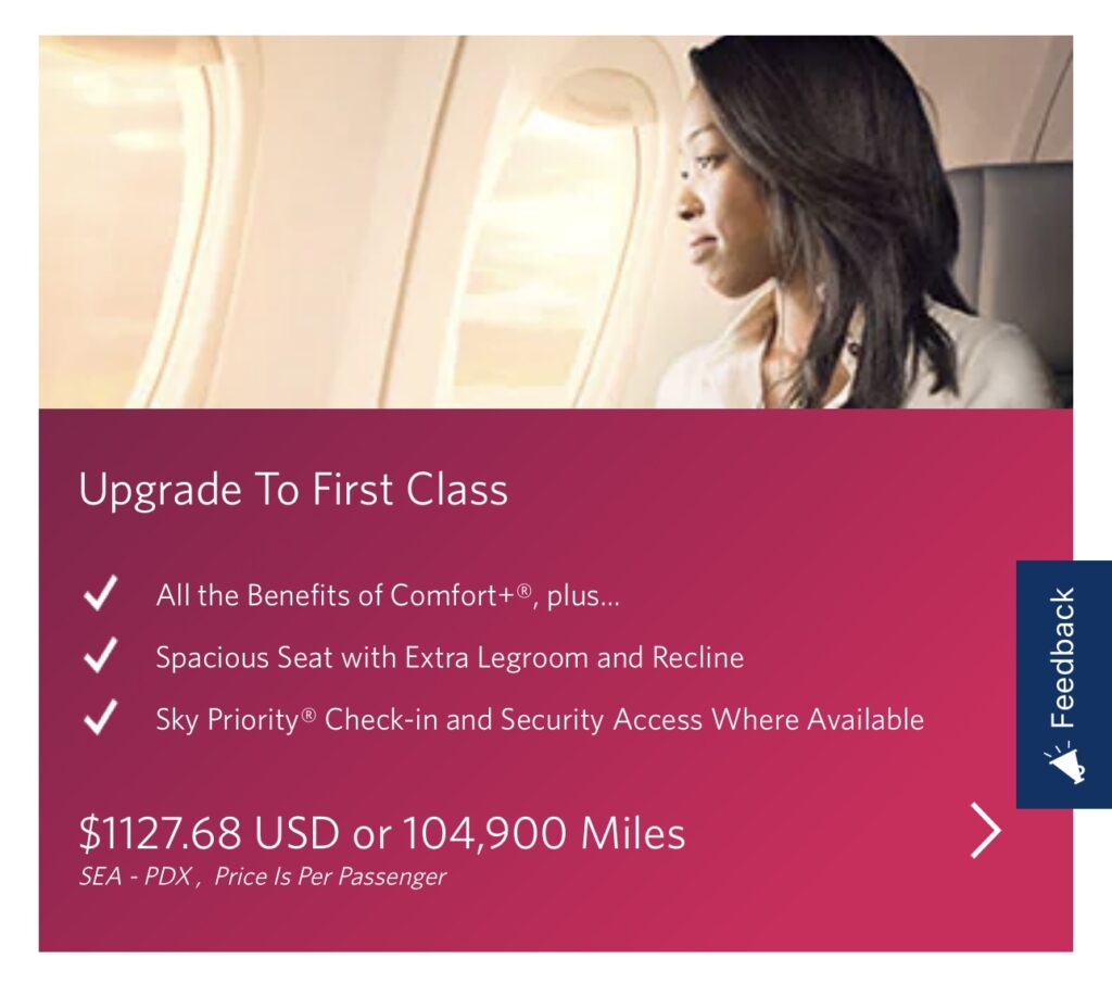 Delta 1127.68 Upgrade Offer