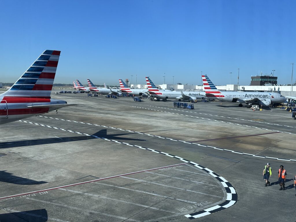 airplanes on the tarmac