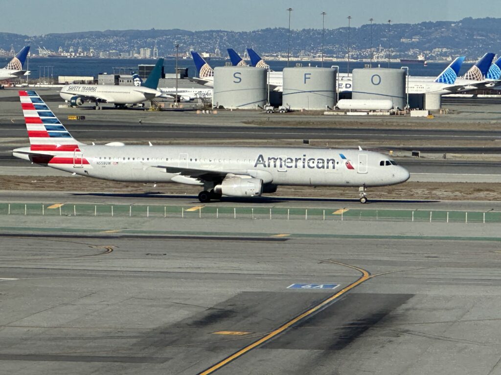 an airplane on the runway