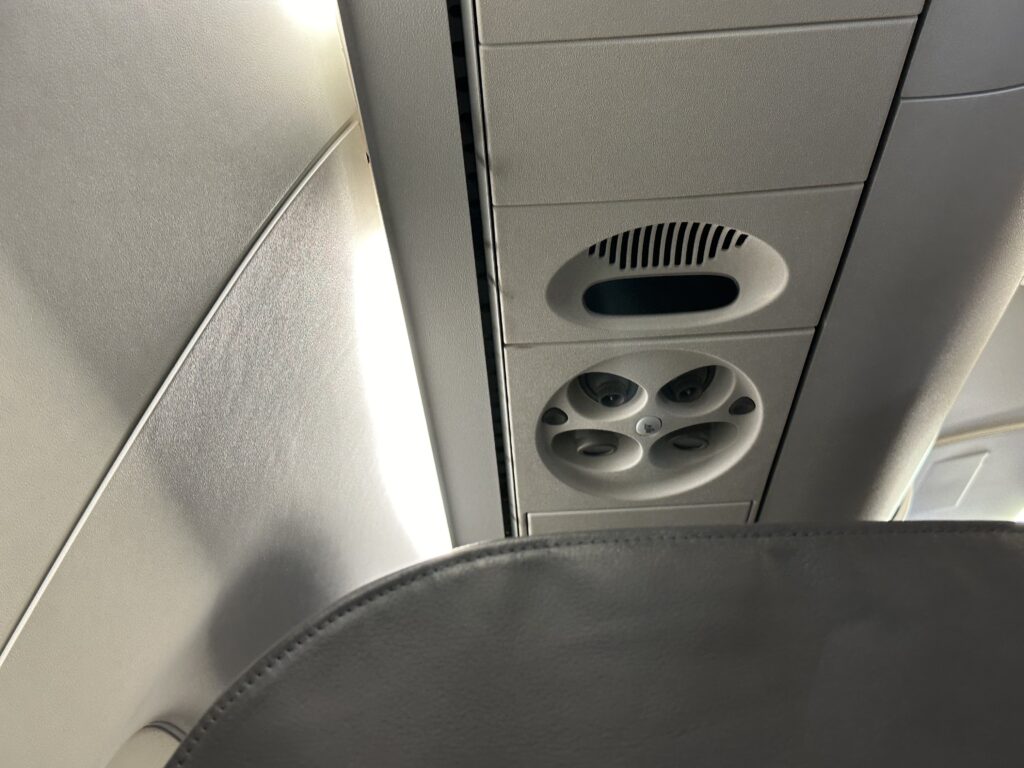 a seat and ceiling with a seat and a seat