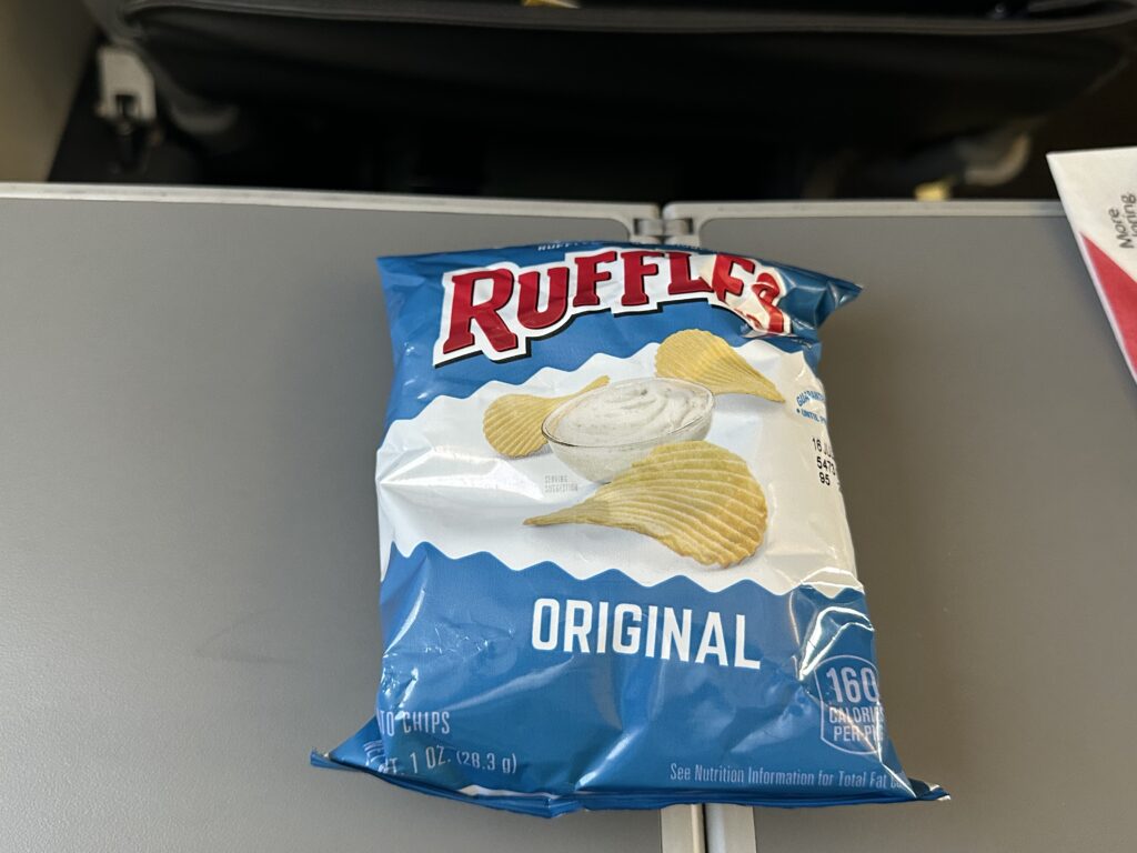 a bag of chips on a table