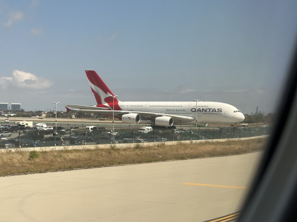 an airplane on the runway