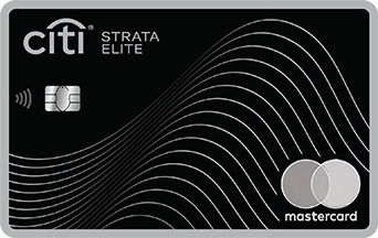 citi-strata-elite-credit-card_306x192 a black and white credit card